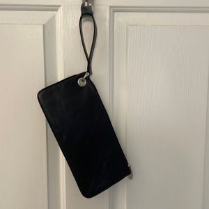 J. Jill black leather clutch
